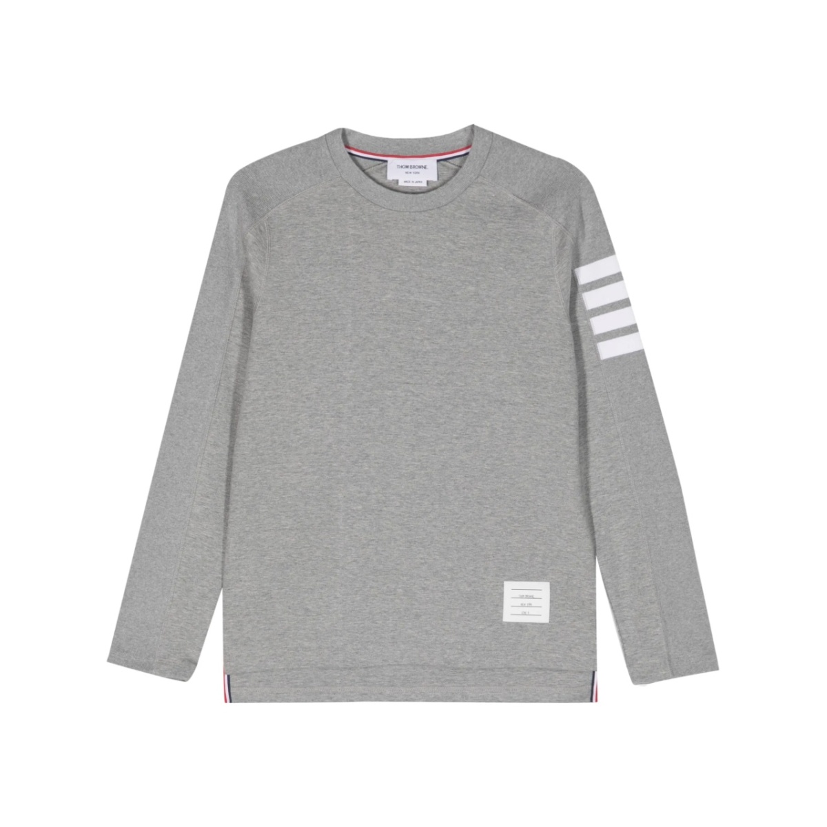 4-Bar stripe cotton sweatshirt
