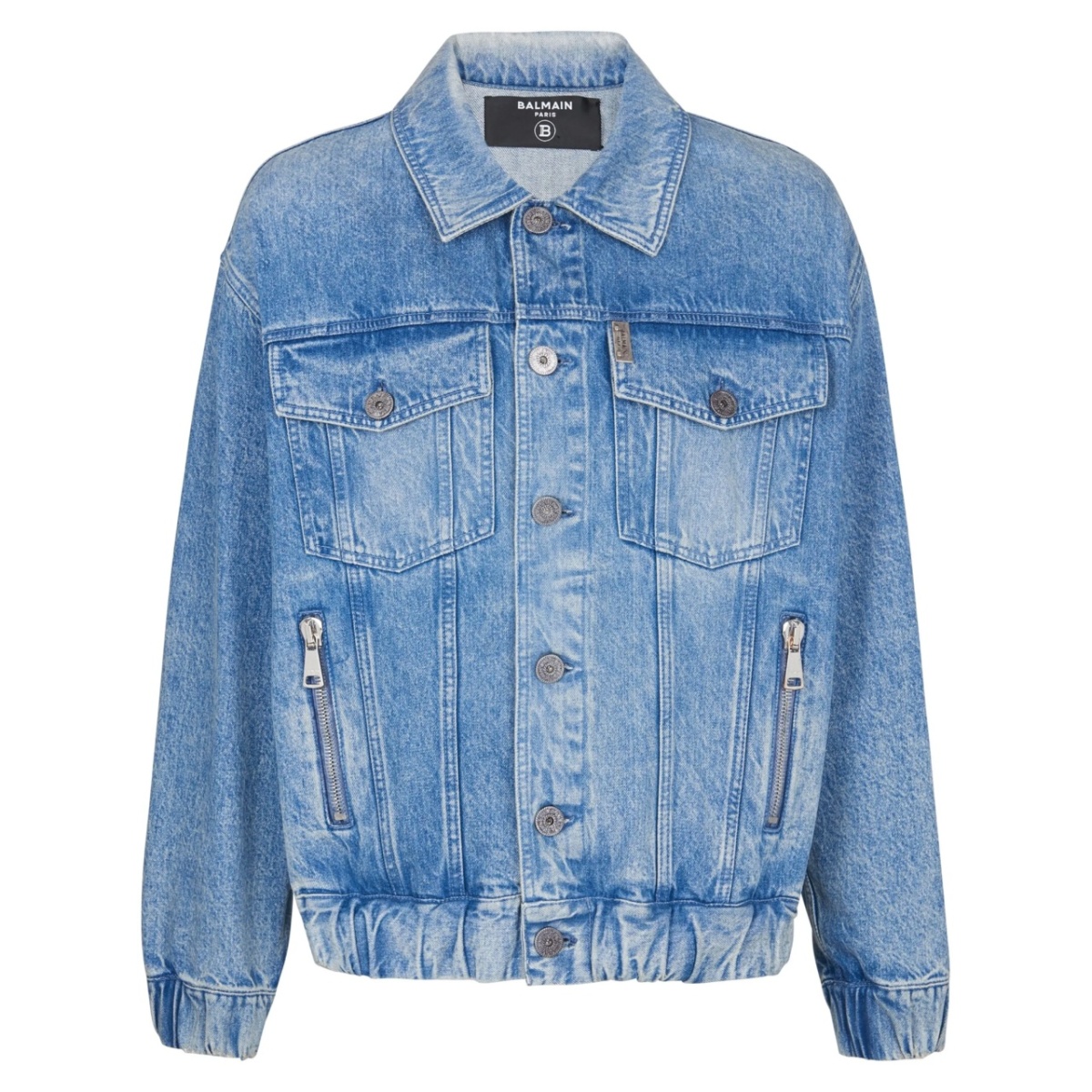 70s logo-patch denim jacket