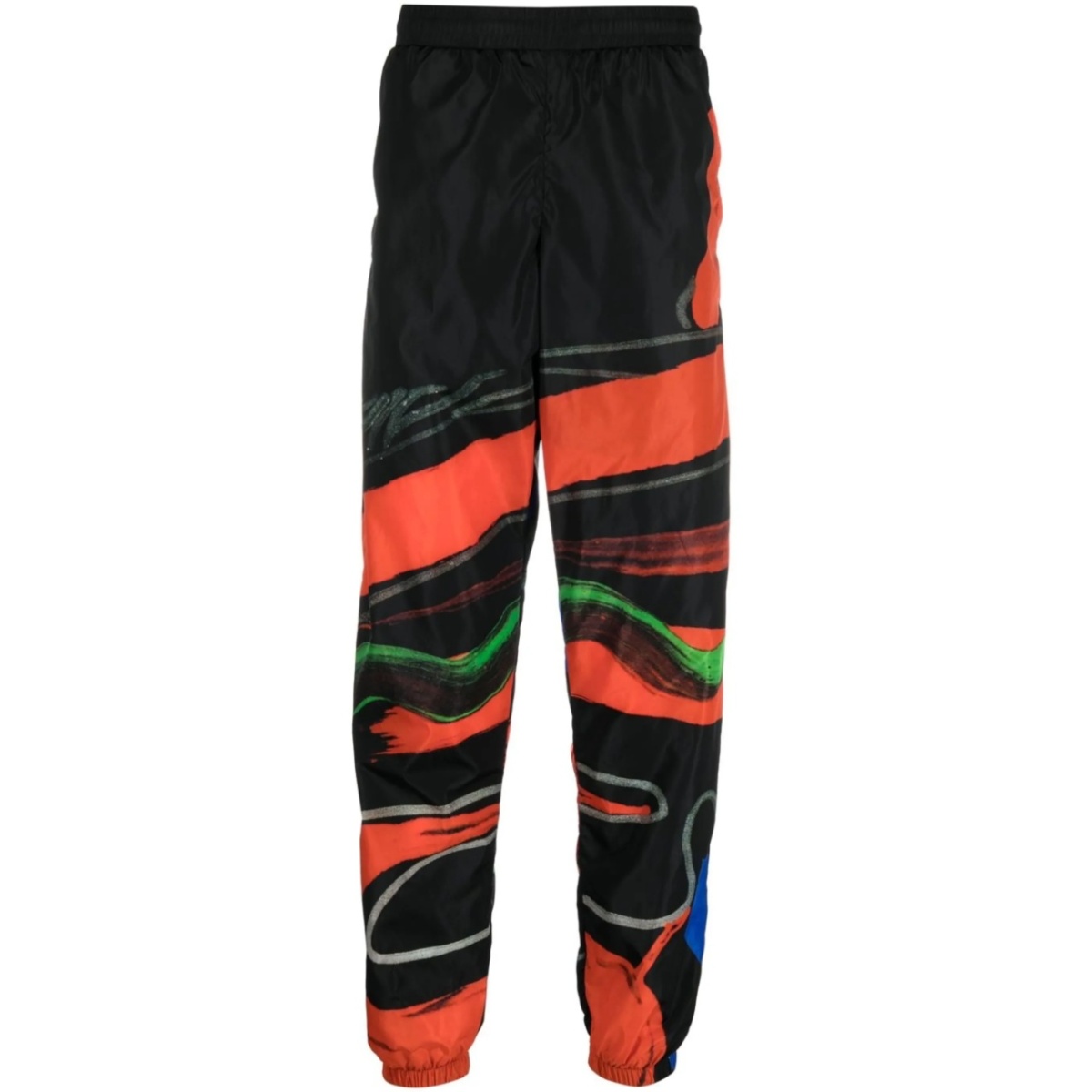 abstract-print track pants