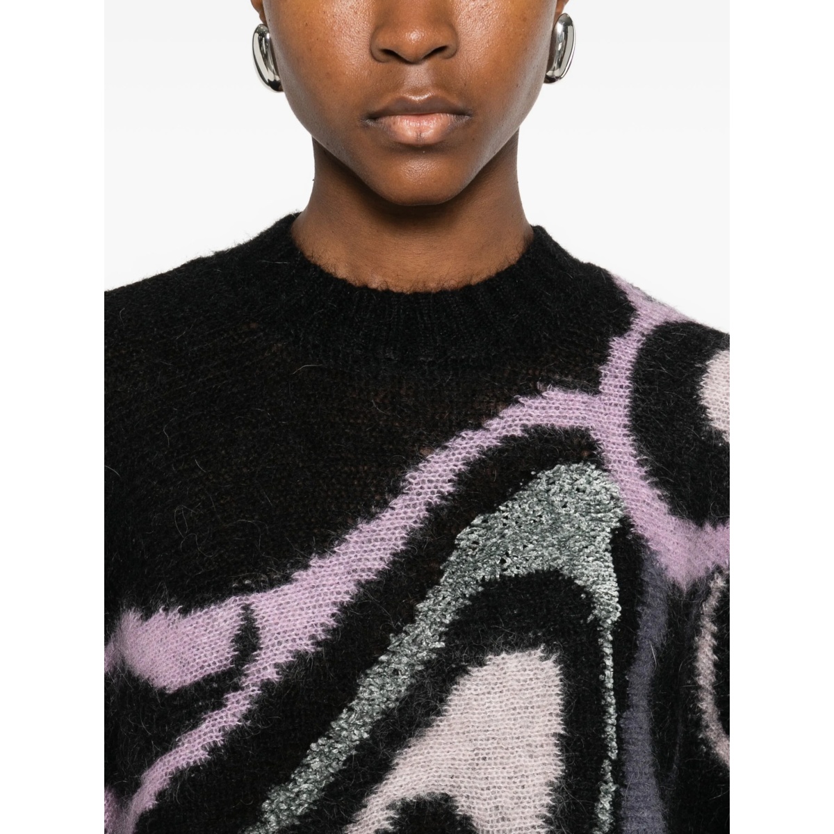 Aline graphic-print crew-neck sweater - Img 5