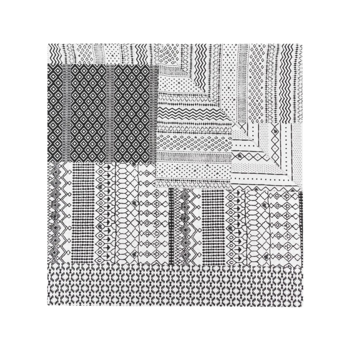 all-over graphic print scarf