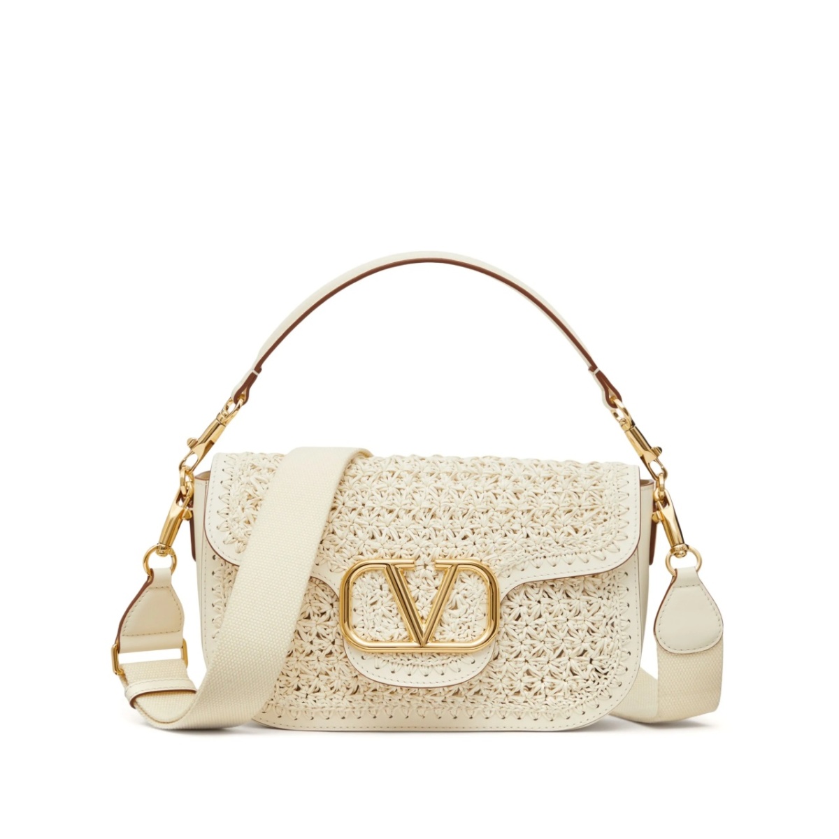 All Time Crochet leather shoulder bag