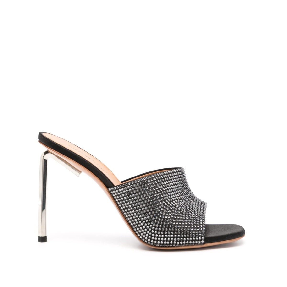 Allen crystal satin mules