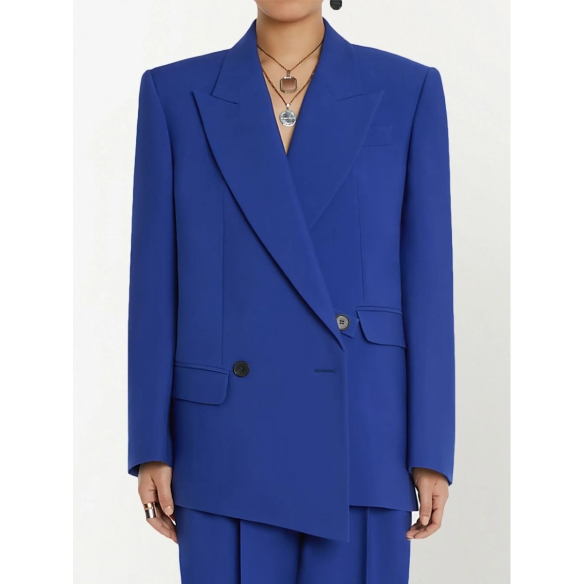 asymmetric double-breasted blazer - Img 5