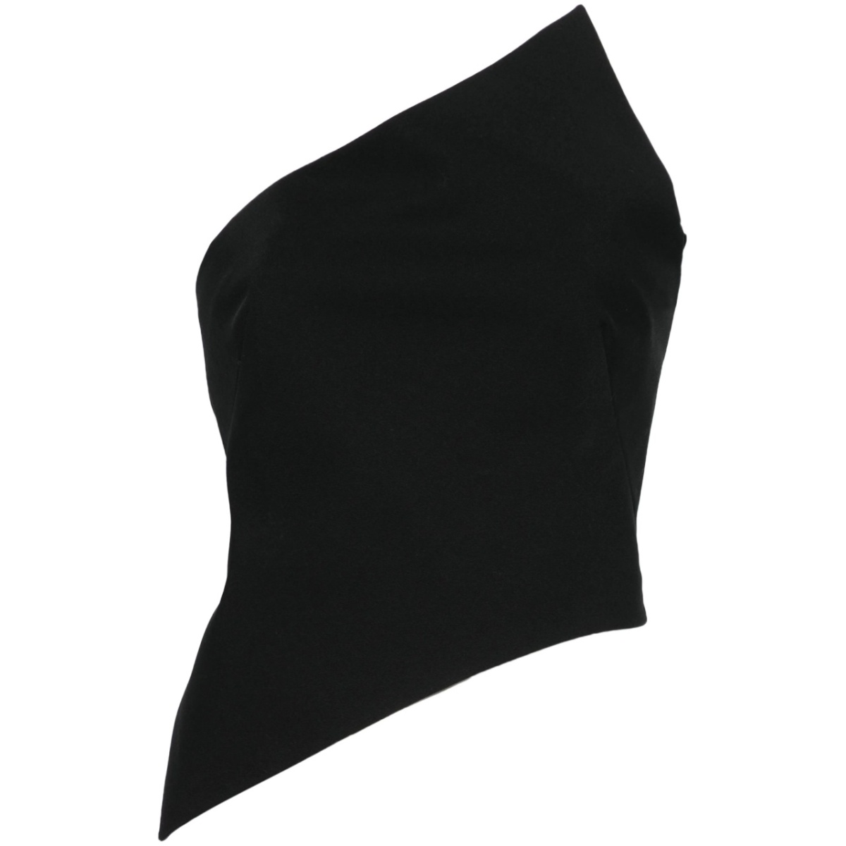 asymmetric strapless top