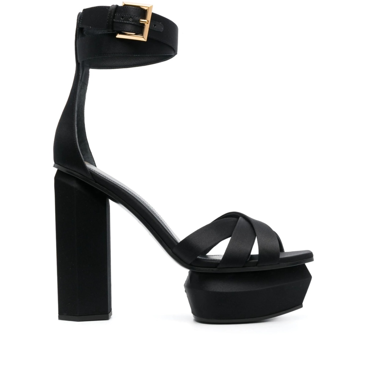 Ava 130mm satin platform sandals