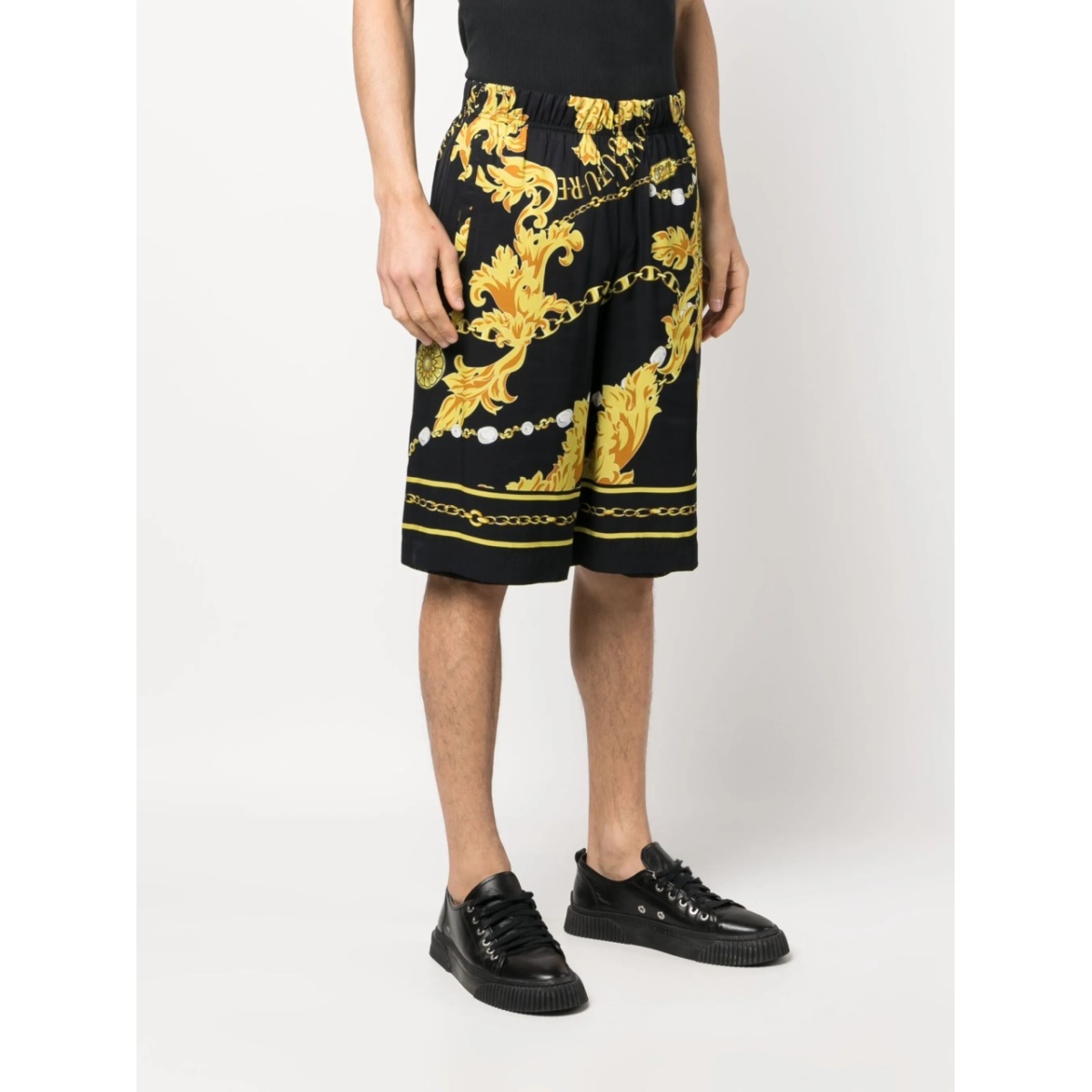 Barocco-print track shorts - Img 3
