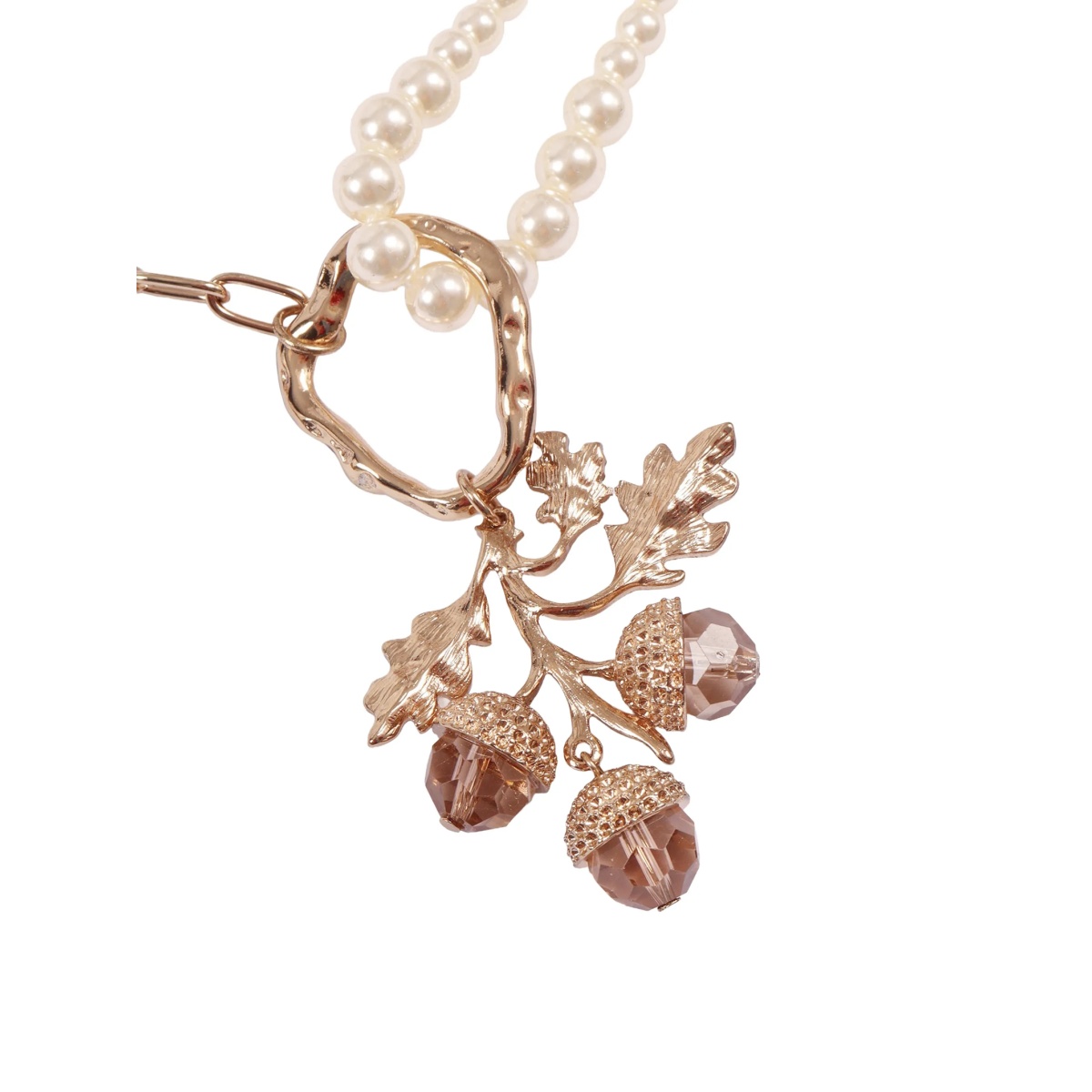bead charm metal necklace - Img 2