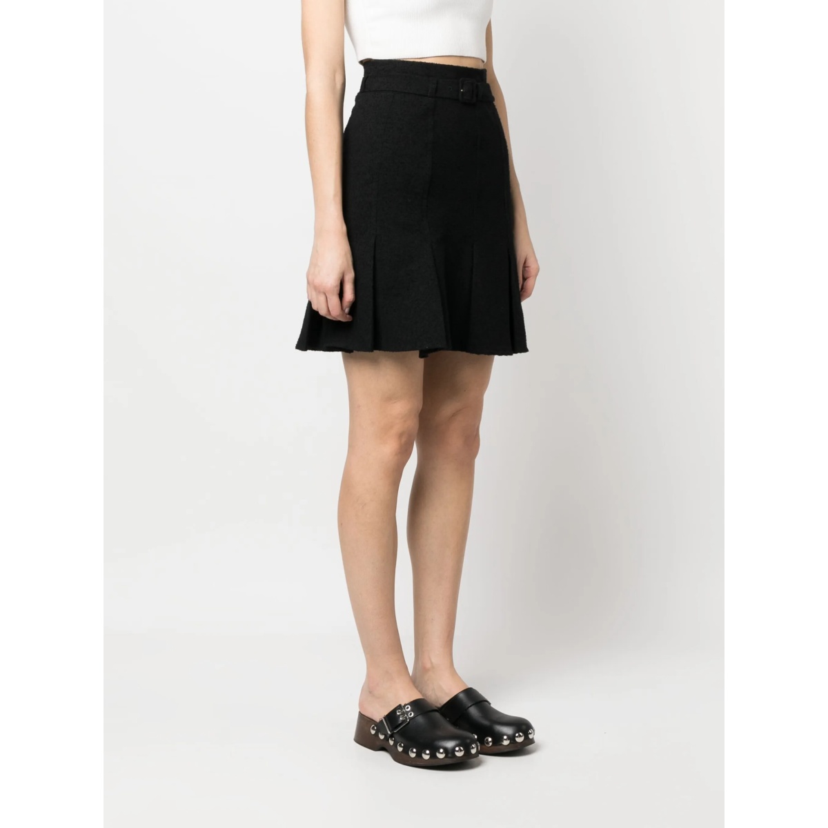 belted A-line skirt - Img 3