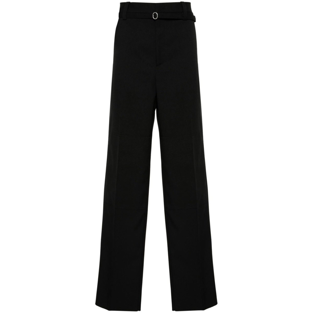 belted tailored trousers