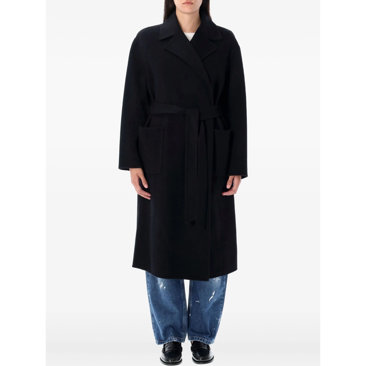 belted wool coat