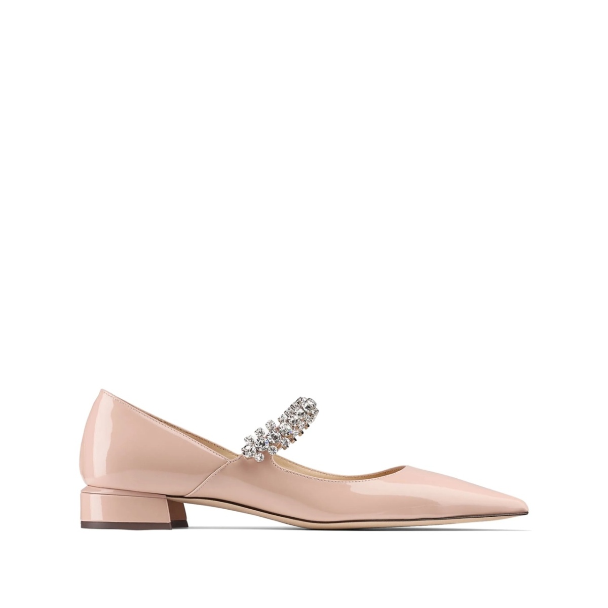 Bing crystal-strap ballerina shoes