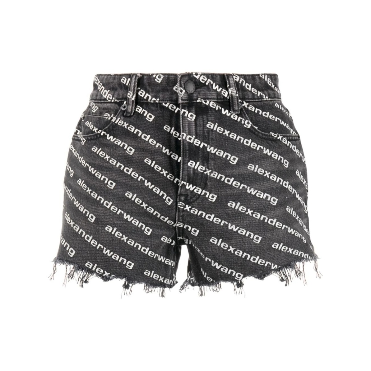 Bite logo-print denim shorts