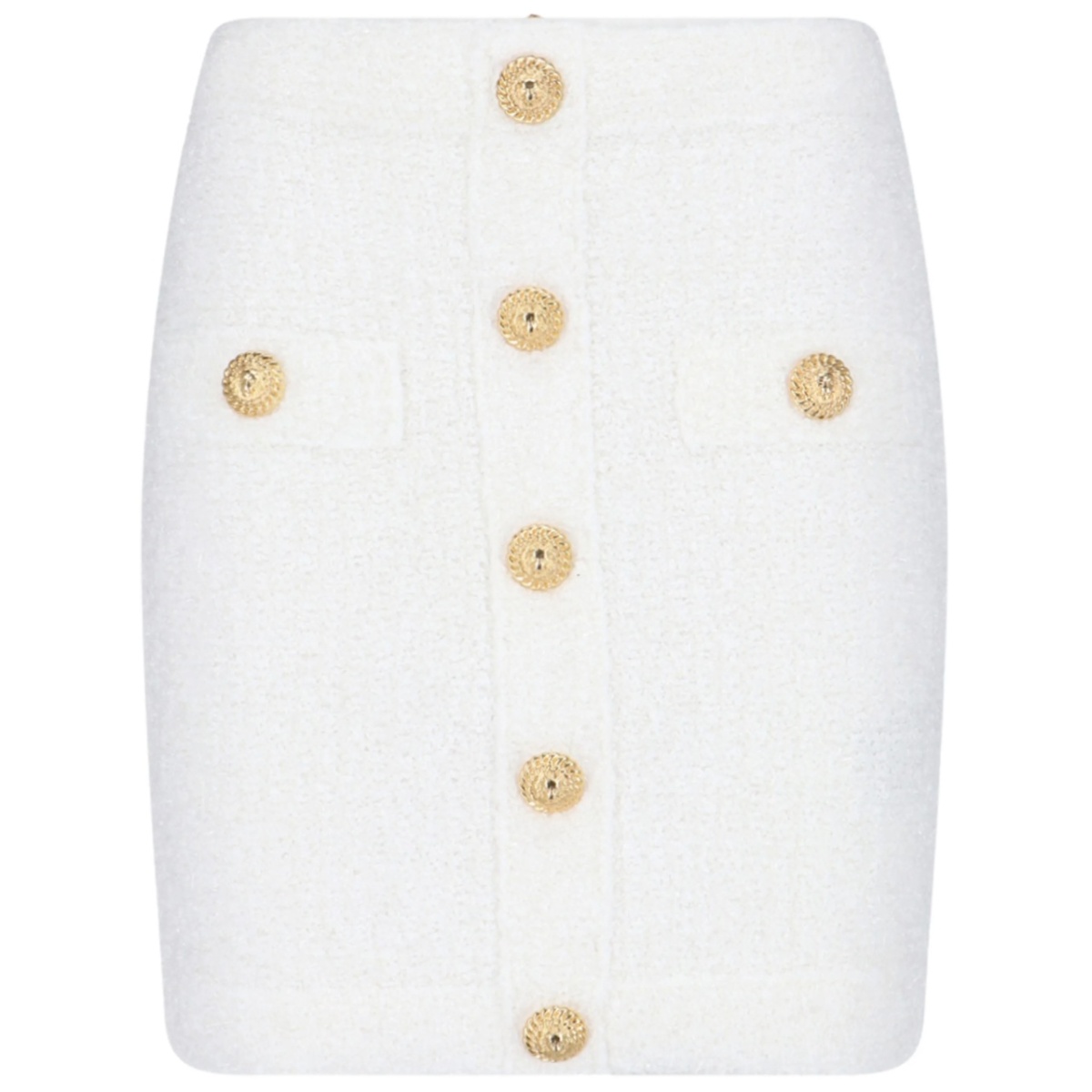 bouclé mini skirt