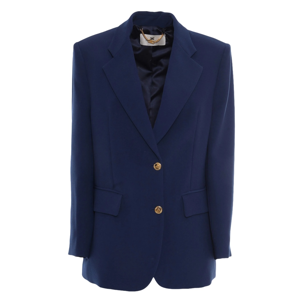 button-closure blazer