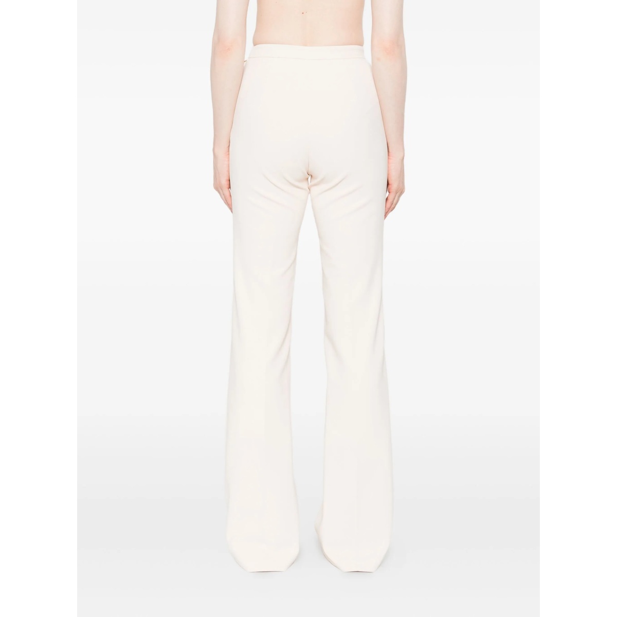 button-detailed flared trousers - Img 4