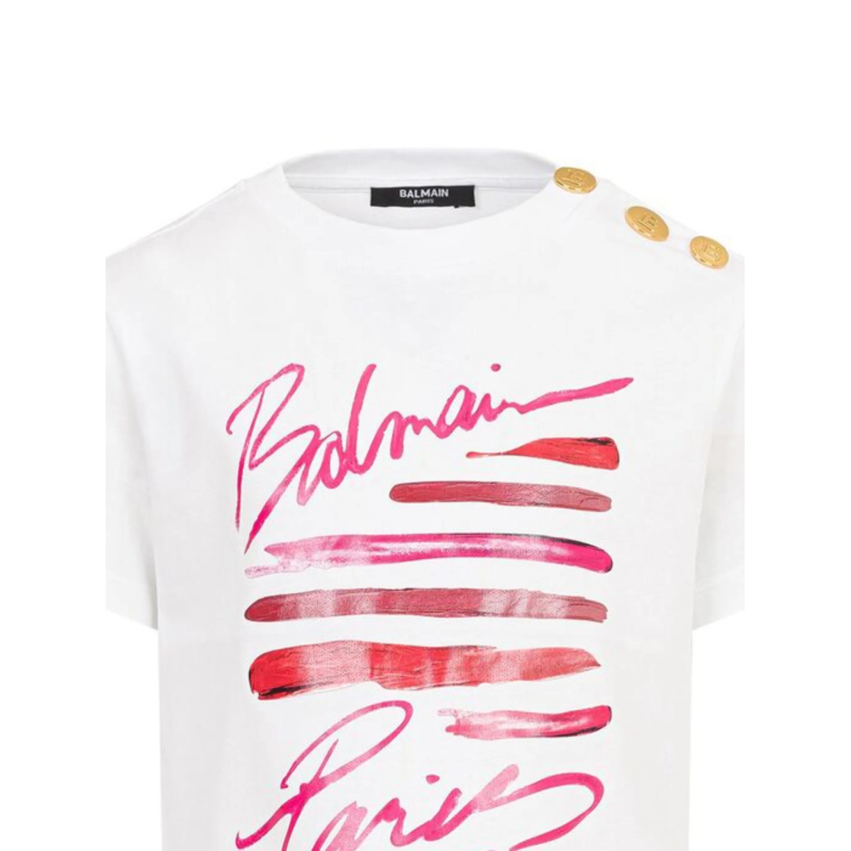 button graphic print top - Img 2