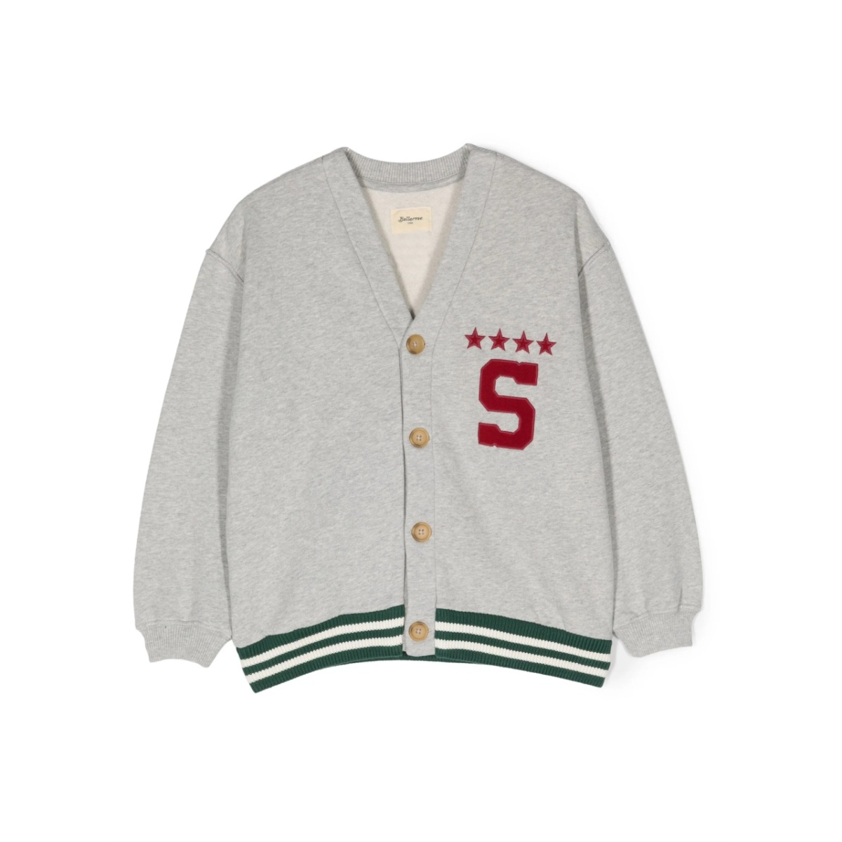 button-up organic cotton sweatshirt