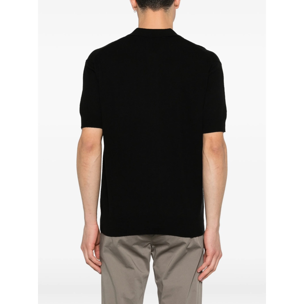 buttoned short-sleeve polo shirt - Img 4