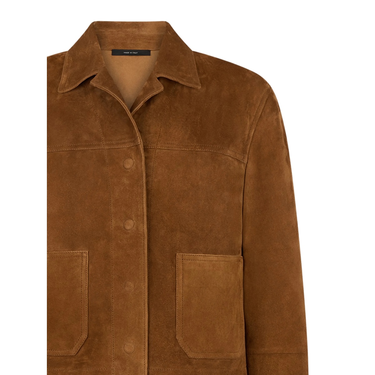 buttoned-up suede jacket - Img 2
