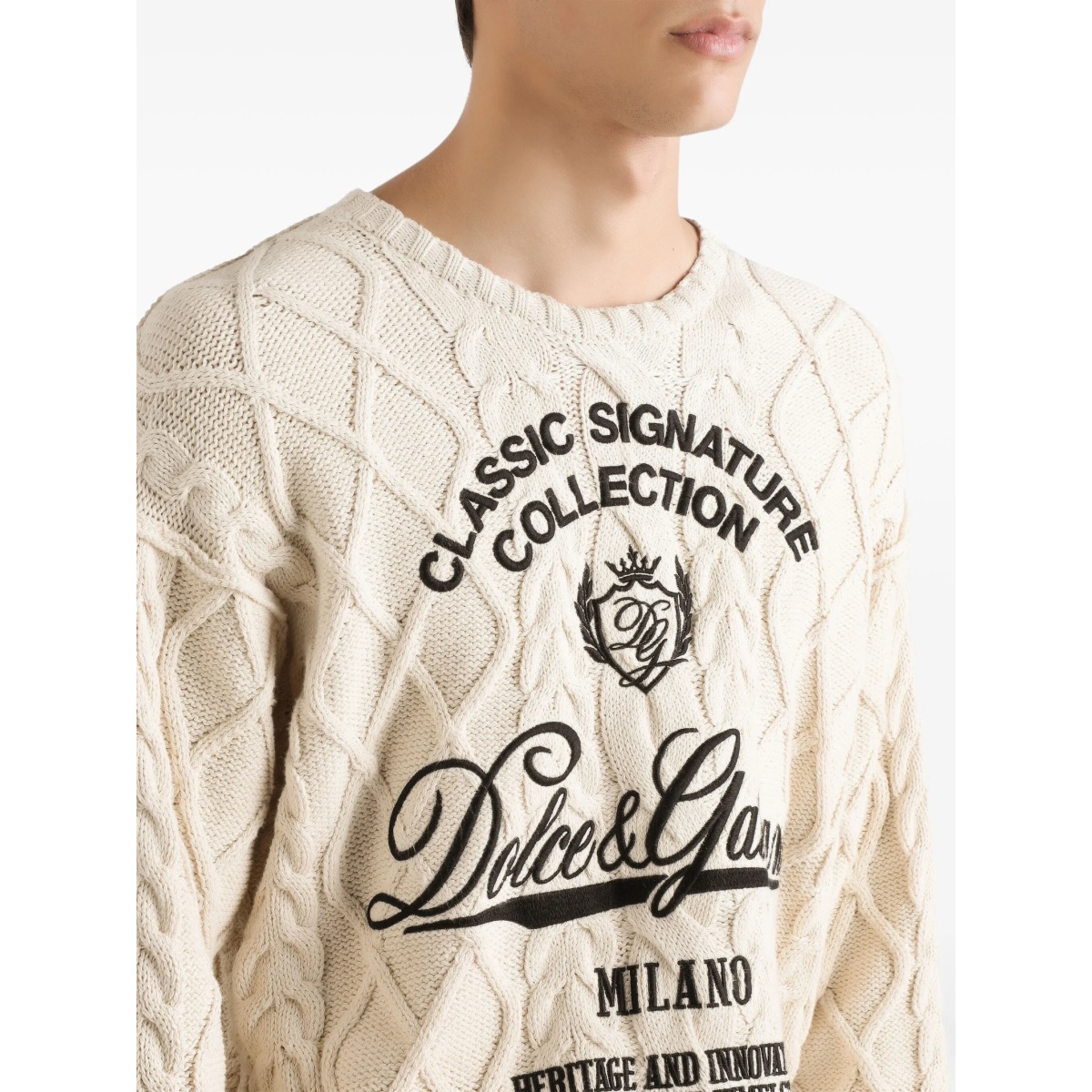 cable-knit logo sweater - Img 5