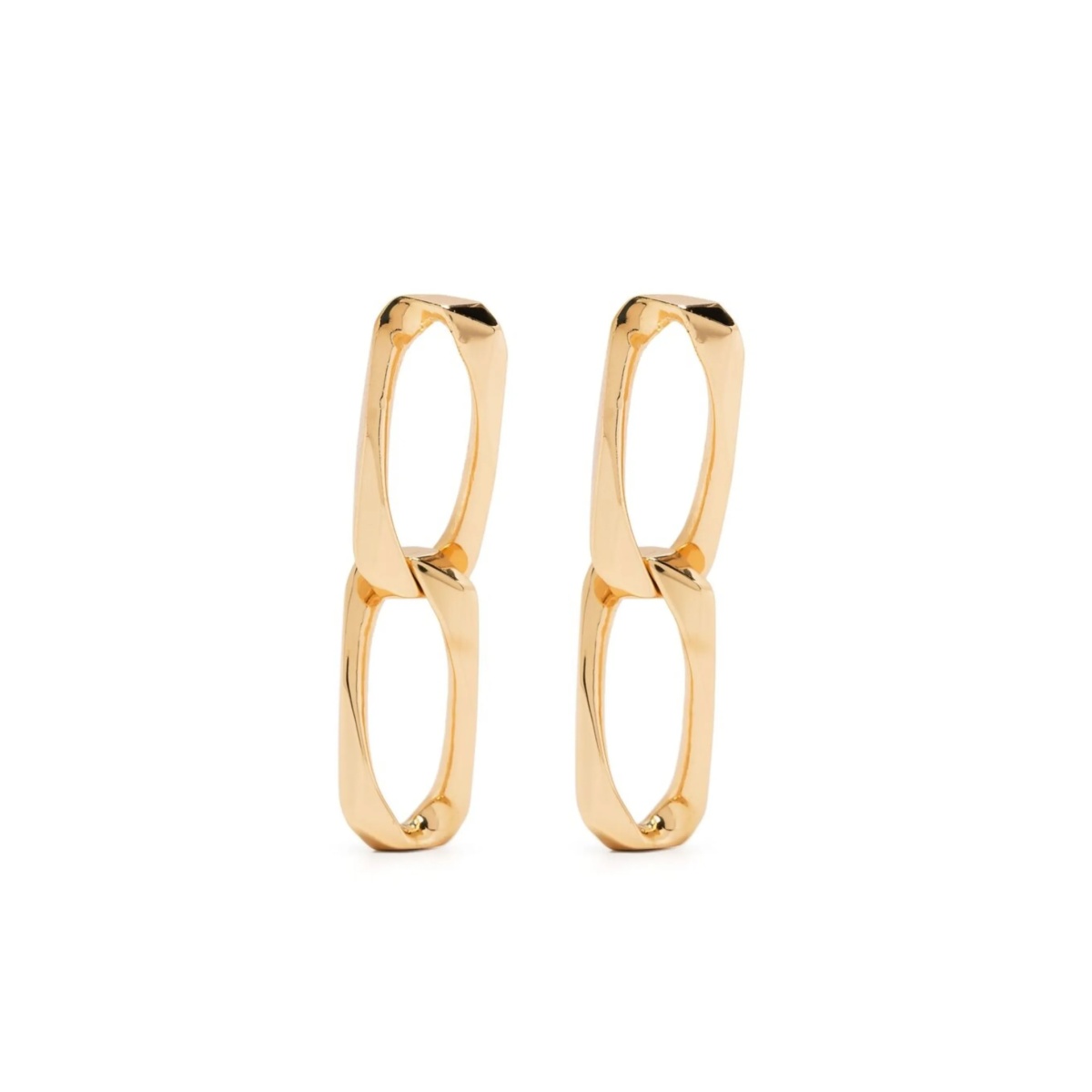 chain-link earrings