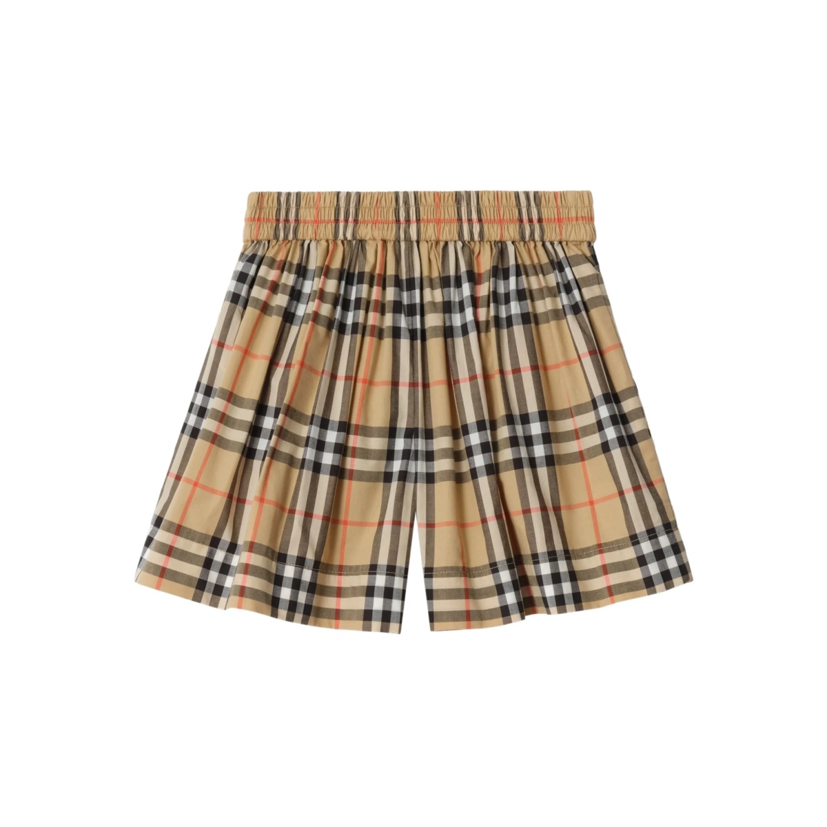 Check-pattern cotton shorts - Img 2
