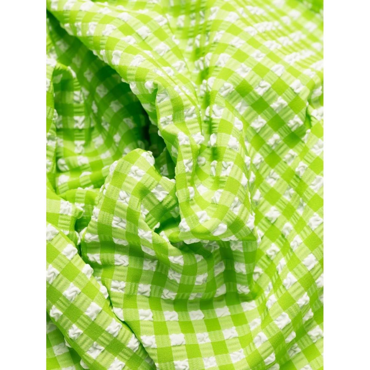 check-pattern flared trousers - Img 5