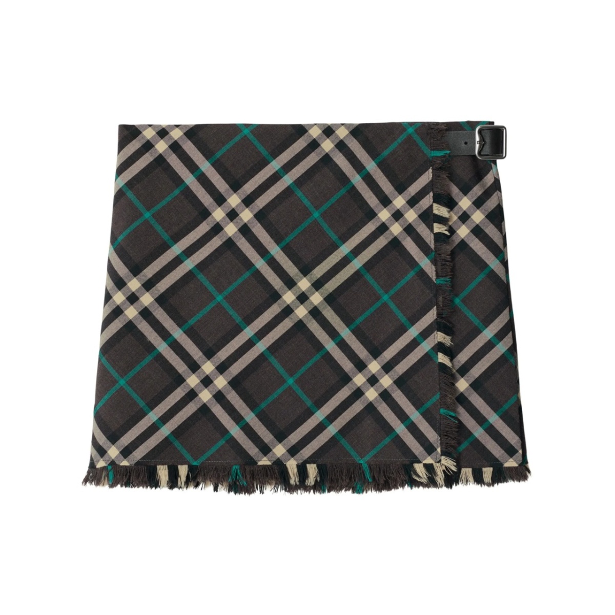 check-pattern mini skirt