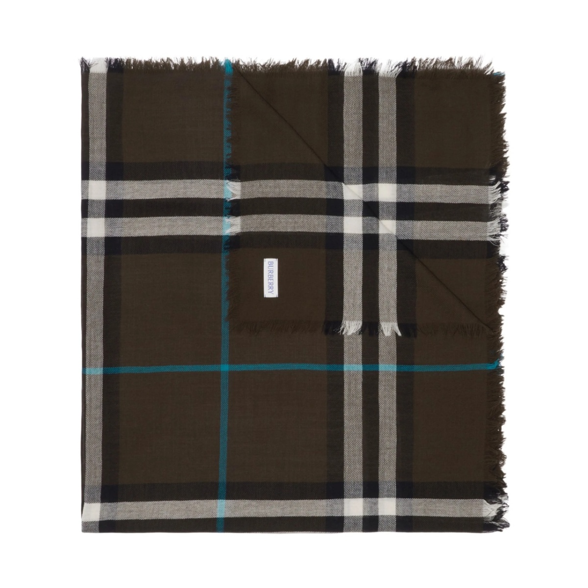 check wool scarf