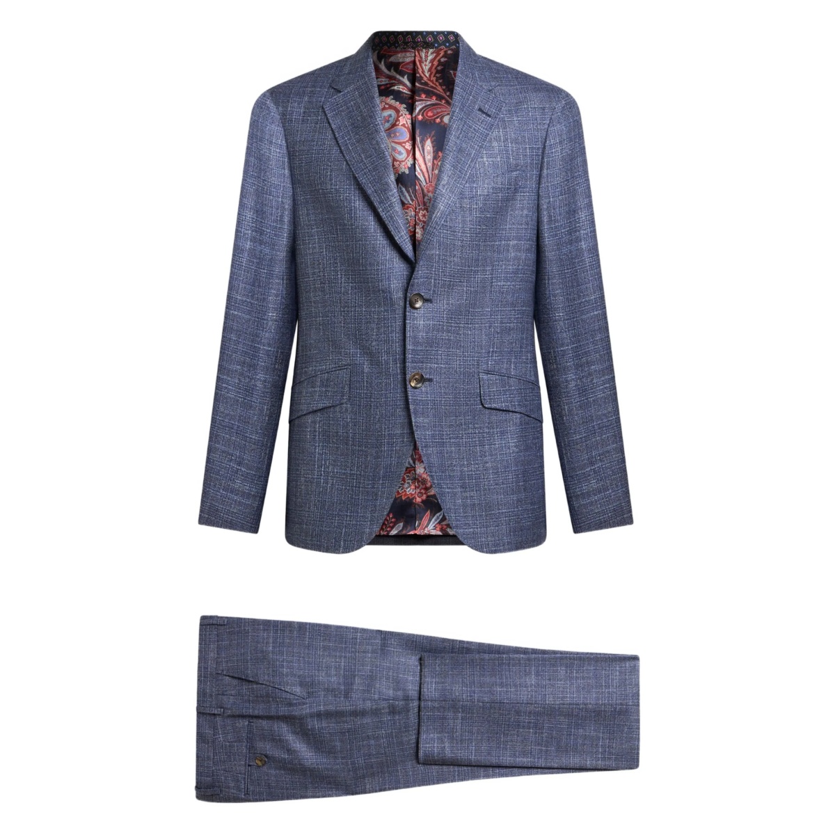 checked wool suit
