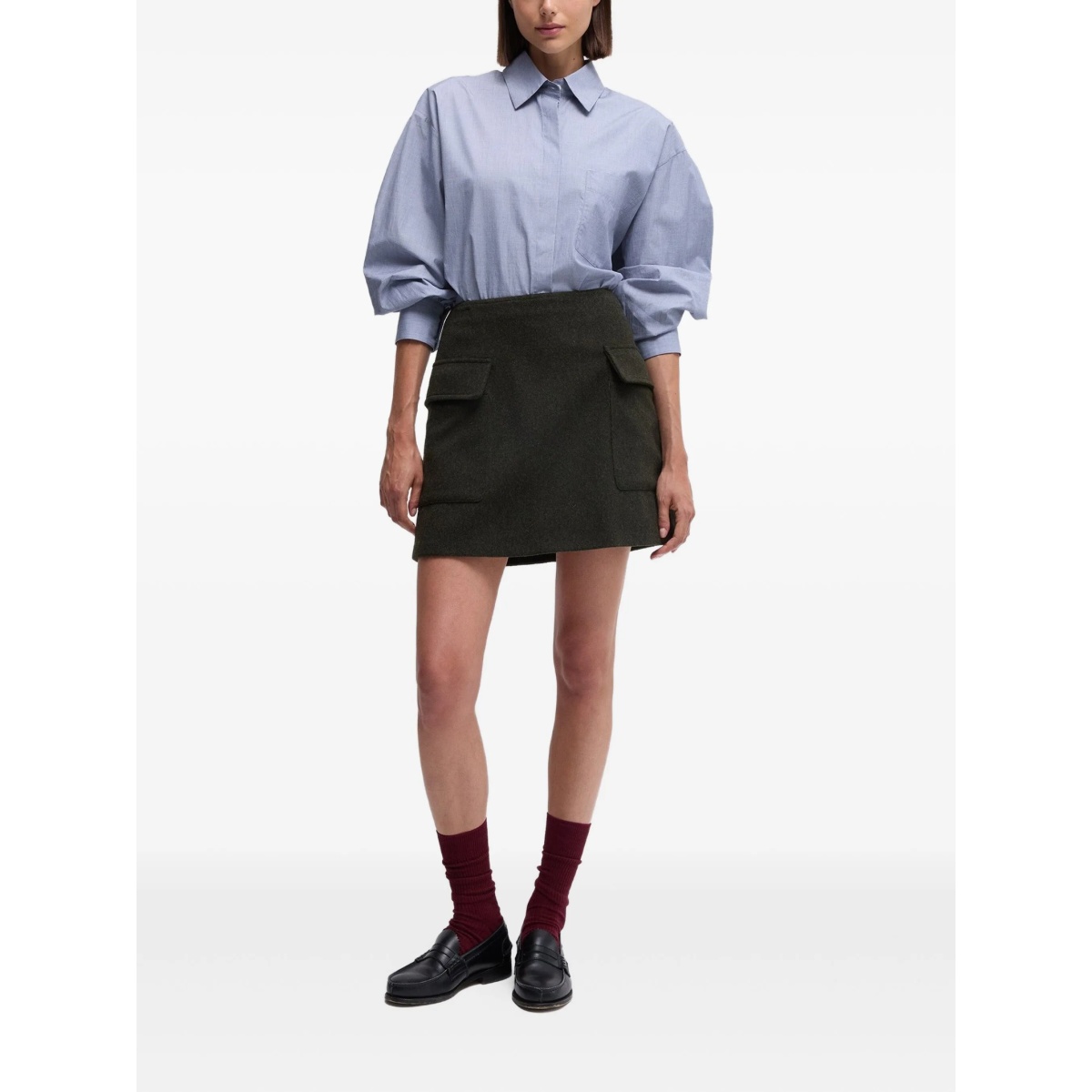 chest-pocket long-sleeve shirt - Img 2