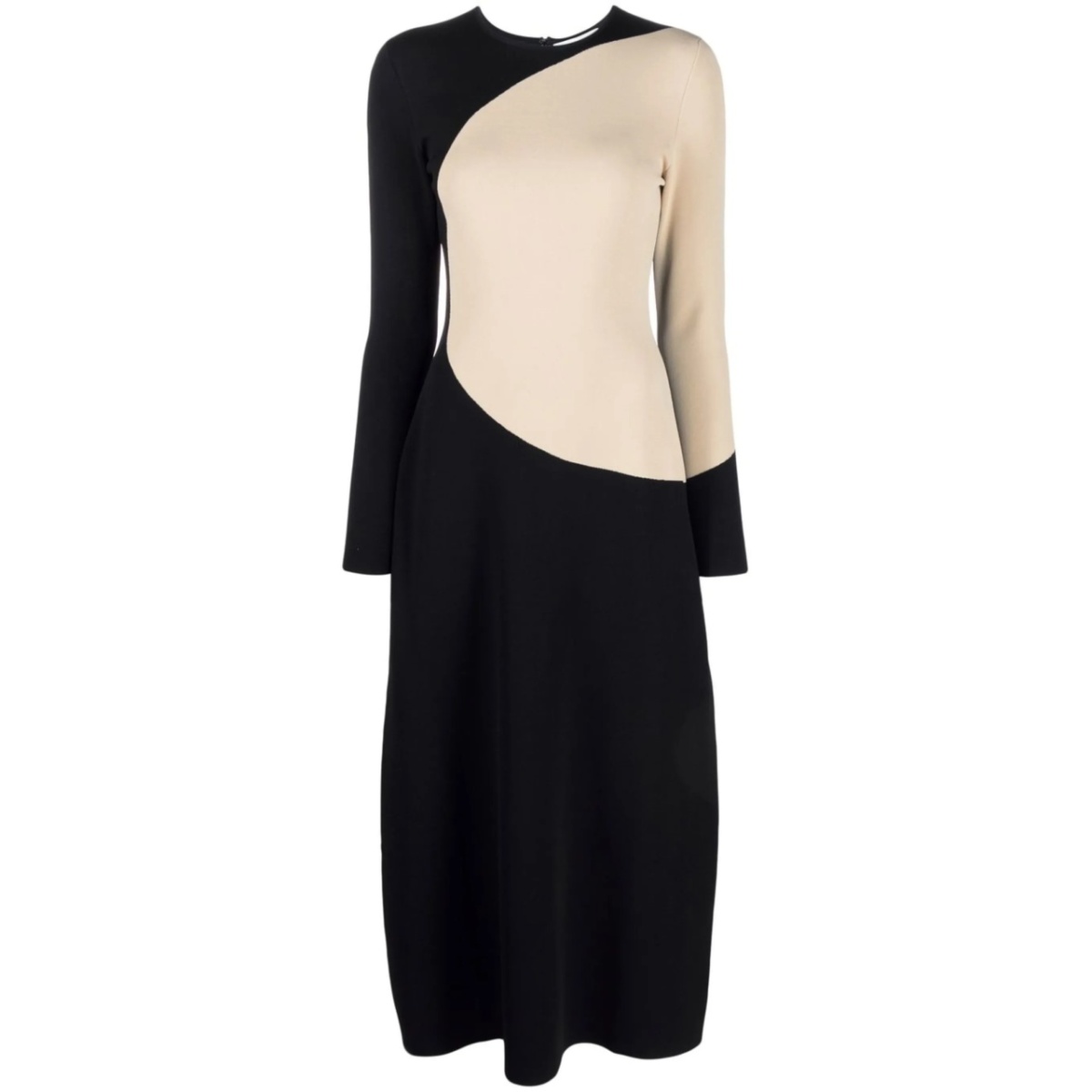 colour-block midi dress