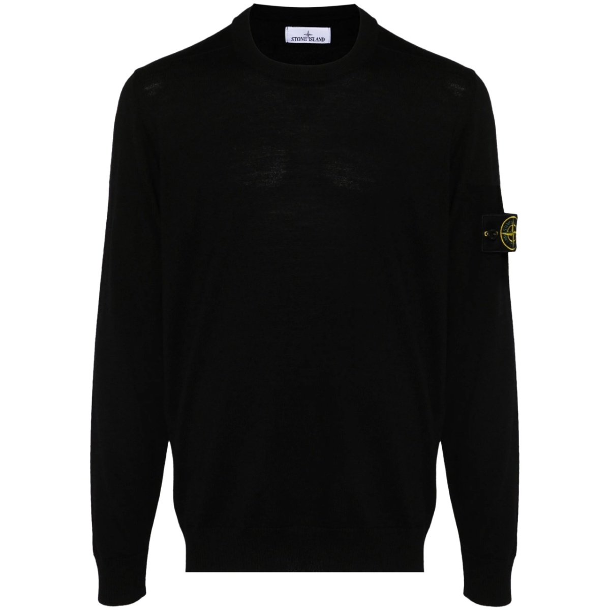 Compass-badge wool jumper