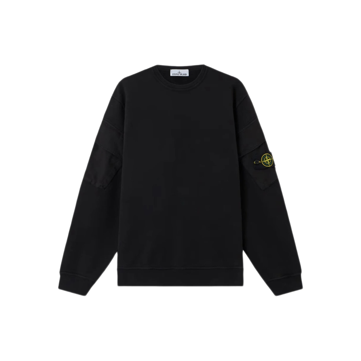 Compass-motif crew-neck sweatshirt