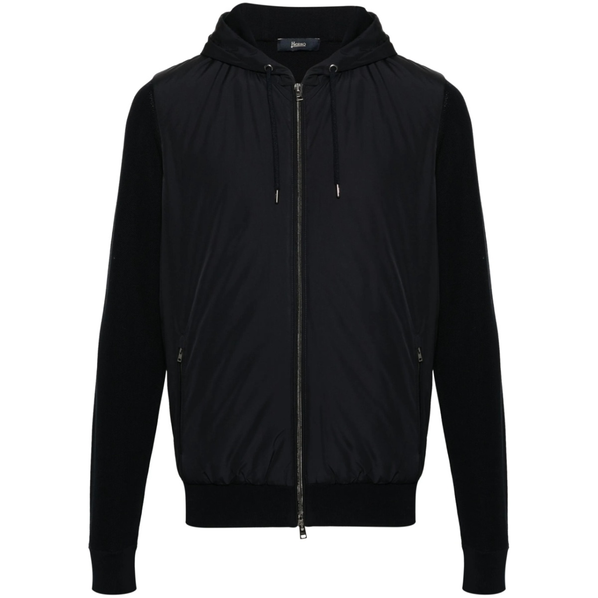 contrast-panel piqué jacket