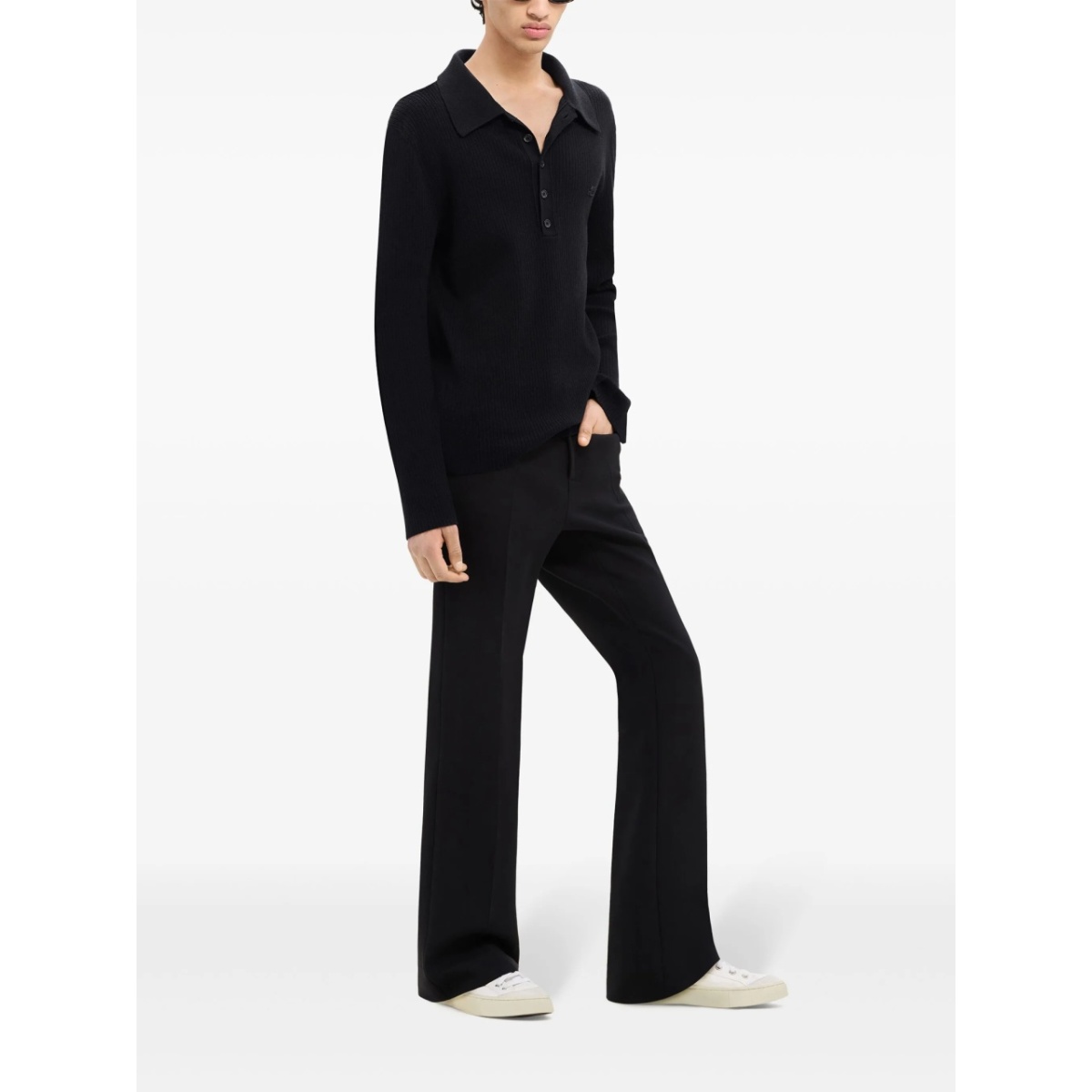 cotton-wool blend polo shirt - Img 3