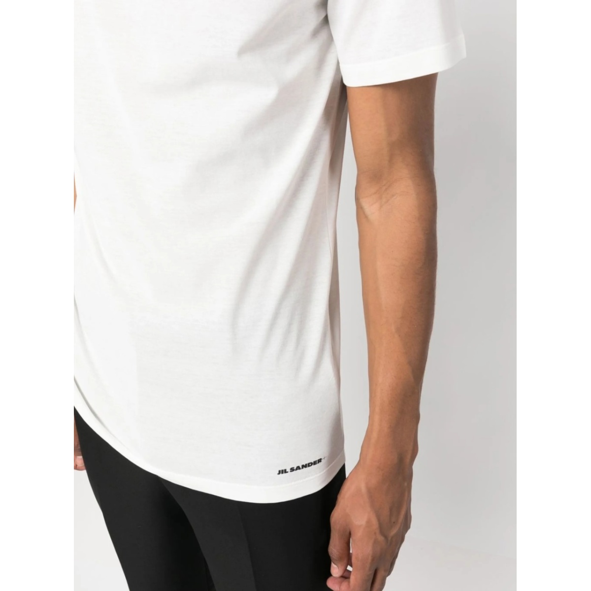 crew-neck fitted T-shirt - Img 5