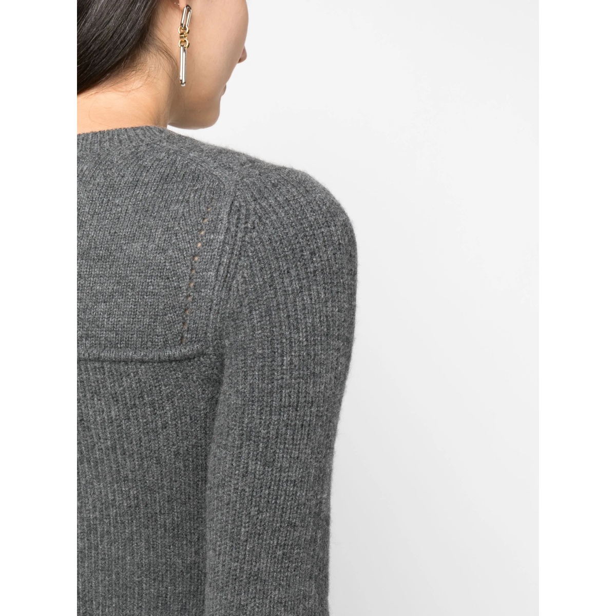 crew-neck ribbed jumper - Img 5