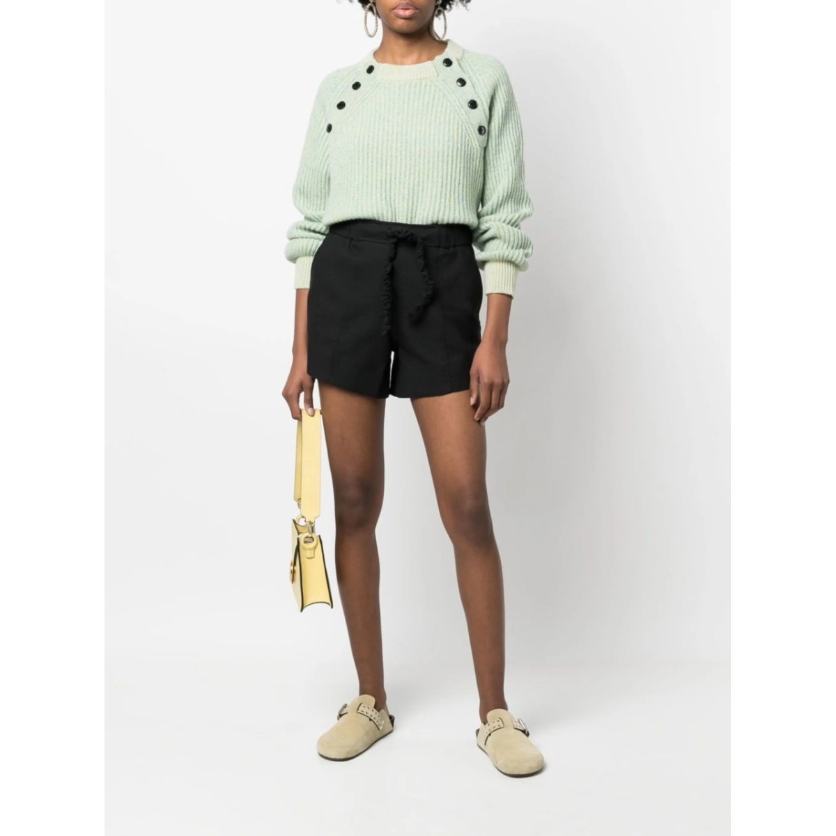 crinkled drawstring-detail shorts - Img 2