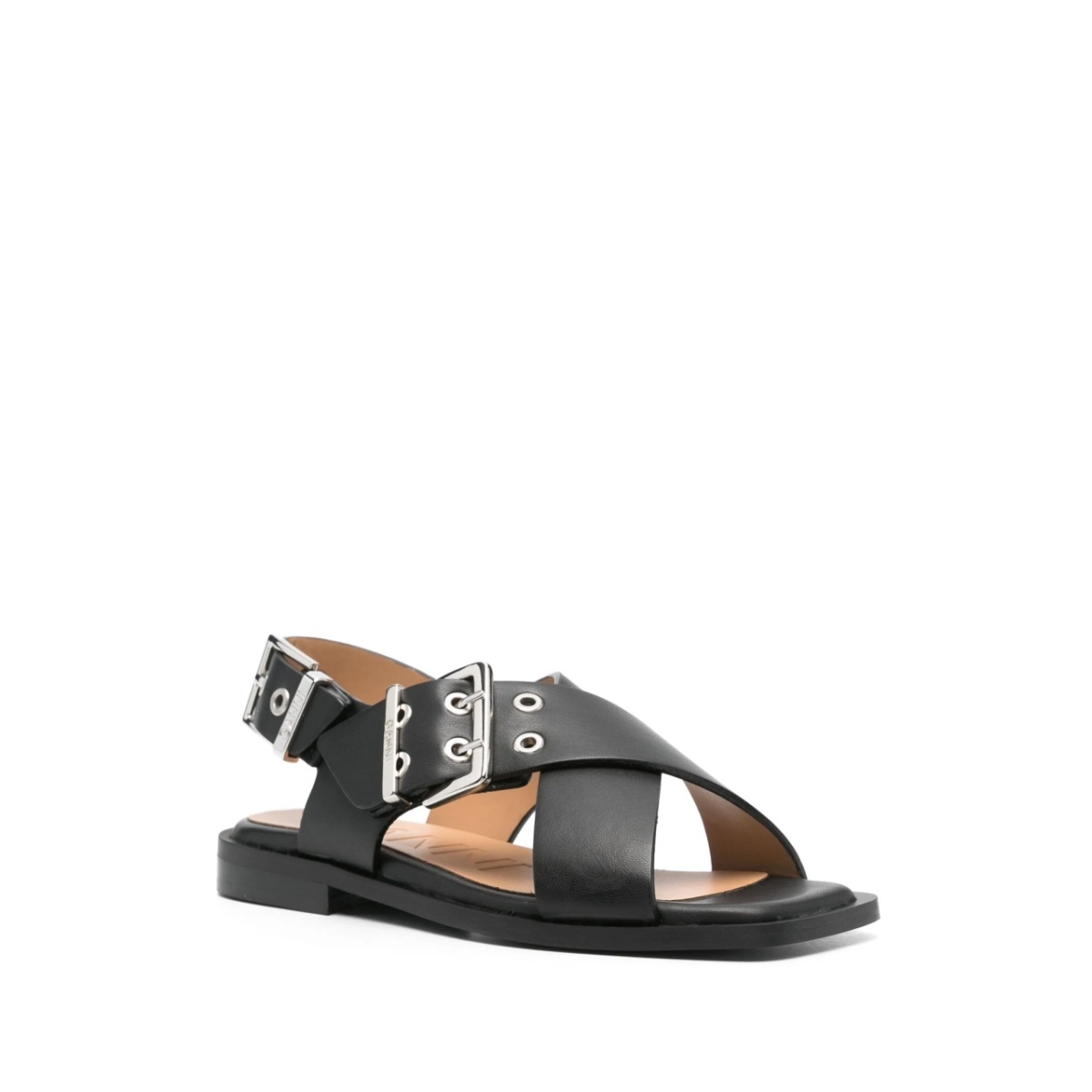 crossover-strap bucked sandals - Img 2