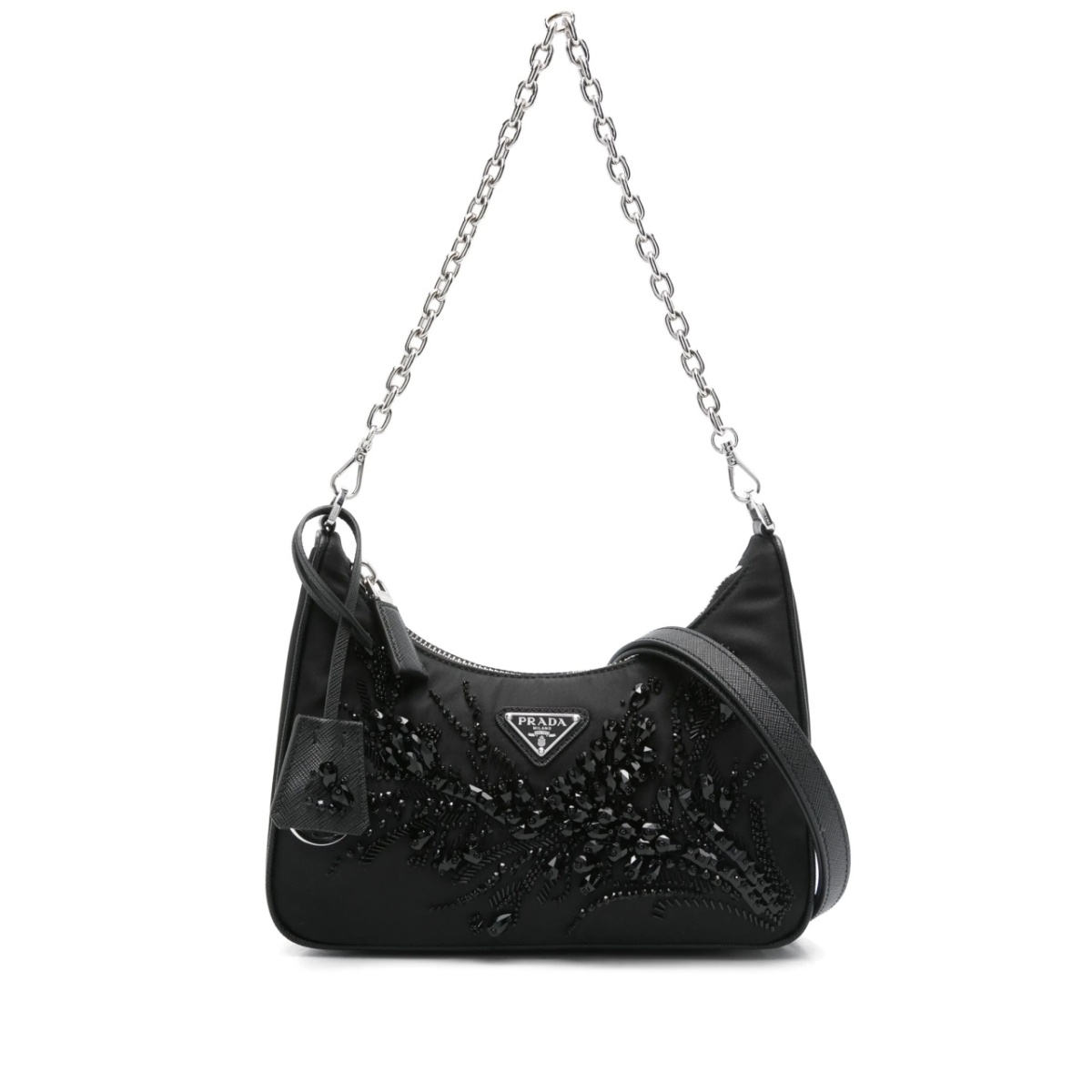 crystal-embellished shoulder bag