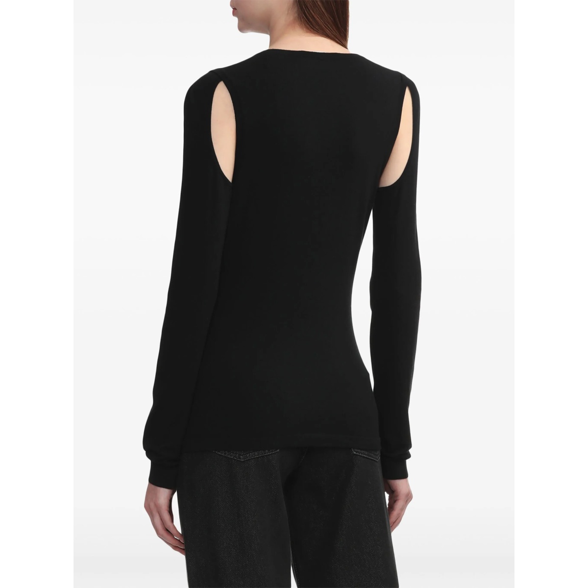 cut-out fine-knit jumper - Img 4