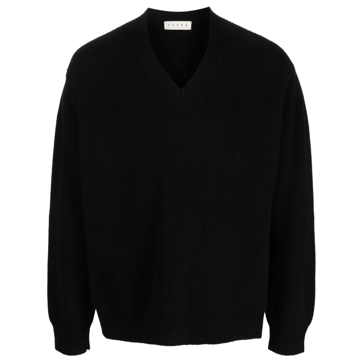 cut-out virgin wool jumper