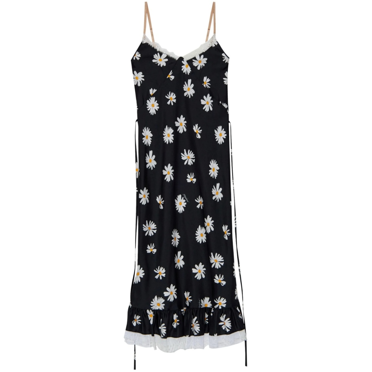 daisy-print midi dress