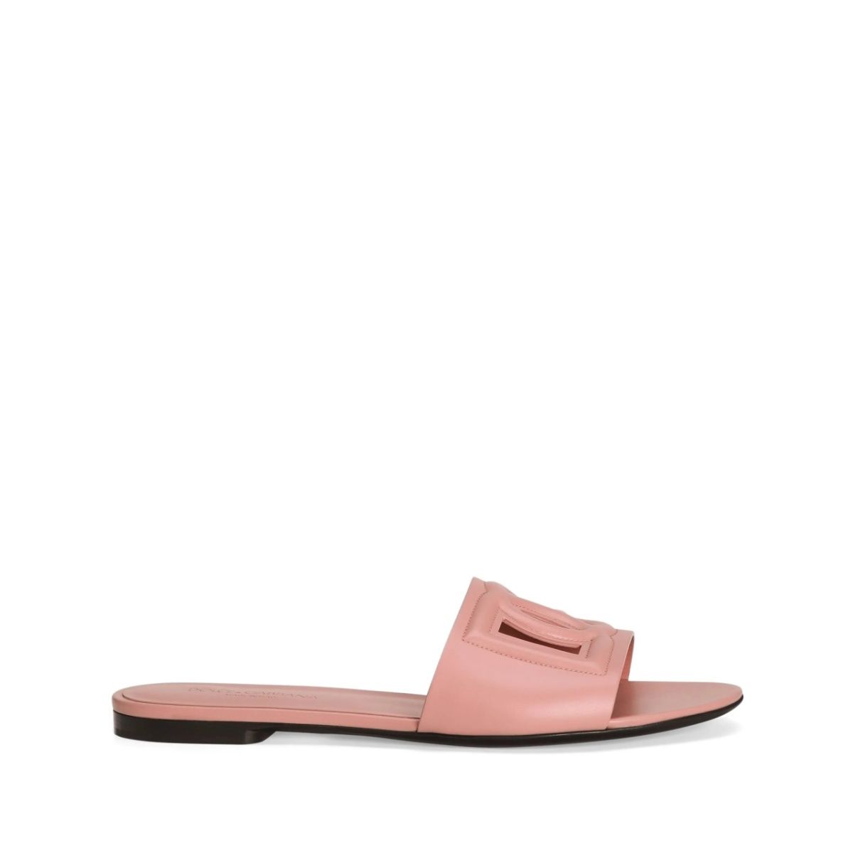DG-logo leather slides