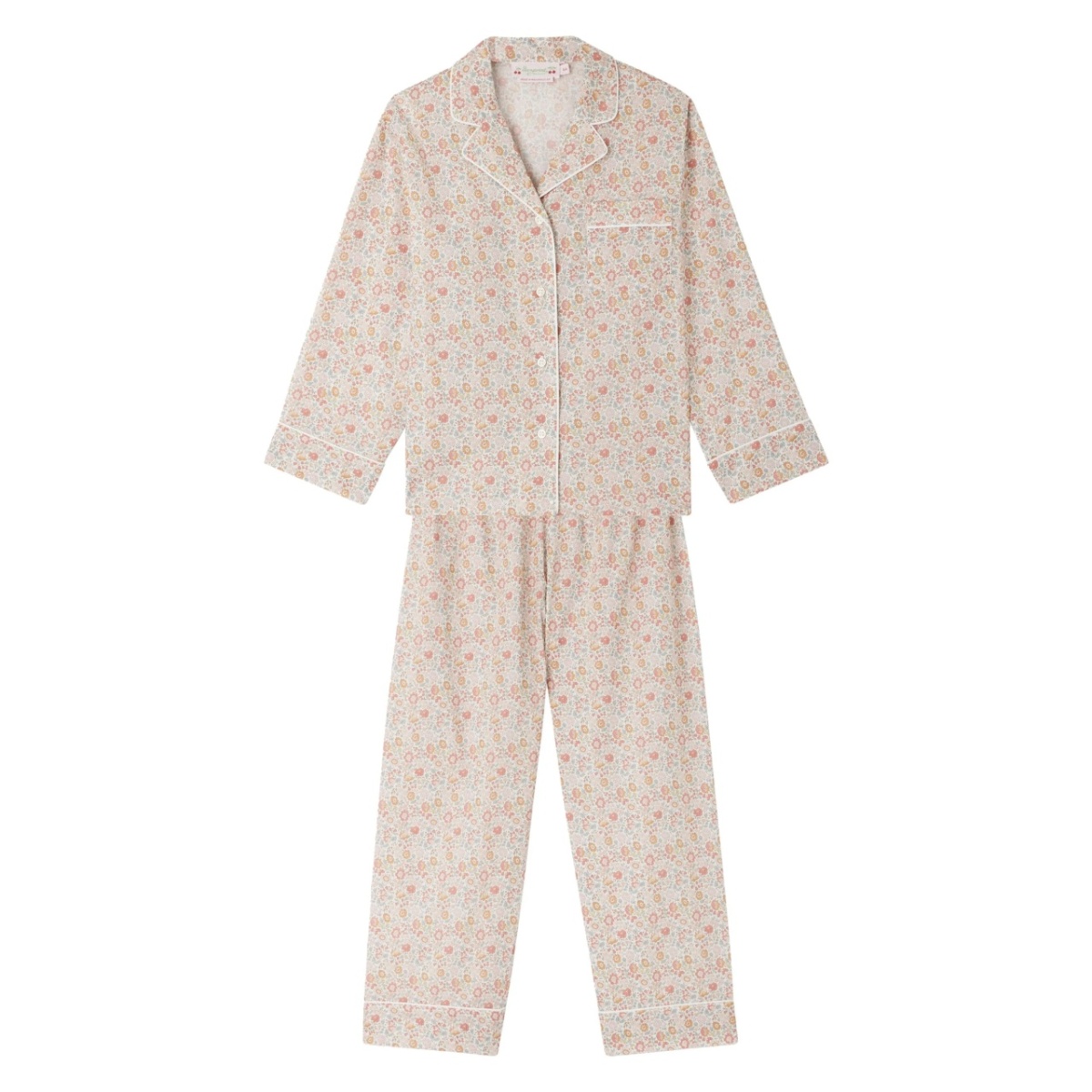 Dormeur floral-print pyjama and pouch set