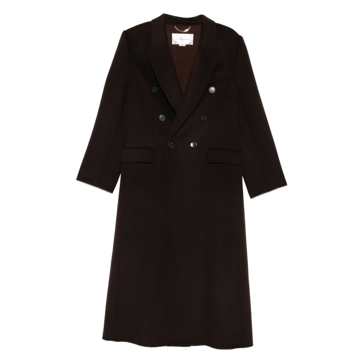 double-breasted button-up coat