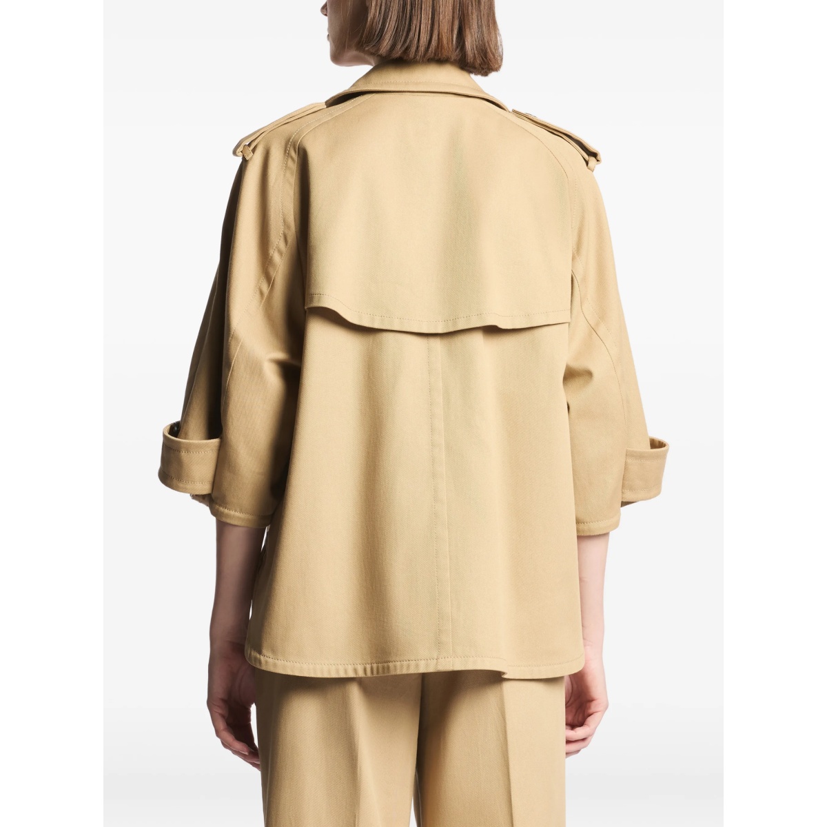 double-breasted trench jacket - Img 4