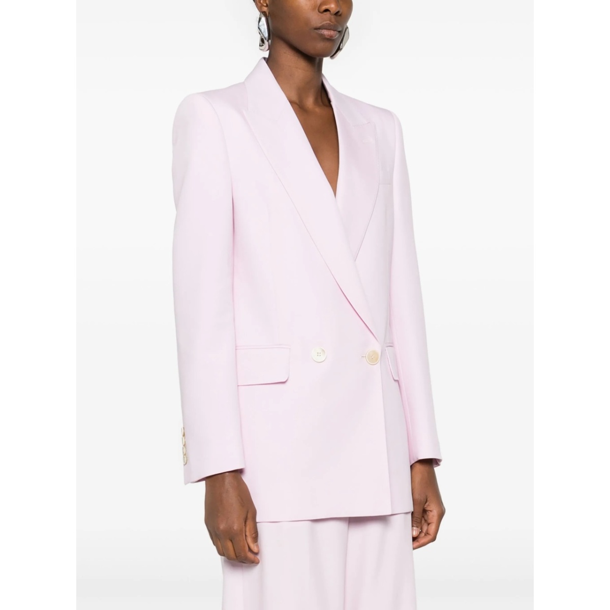 double-breasted wool blazer - Img 3